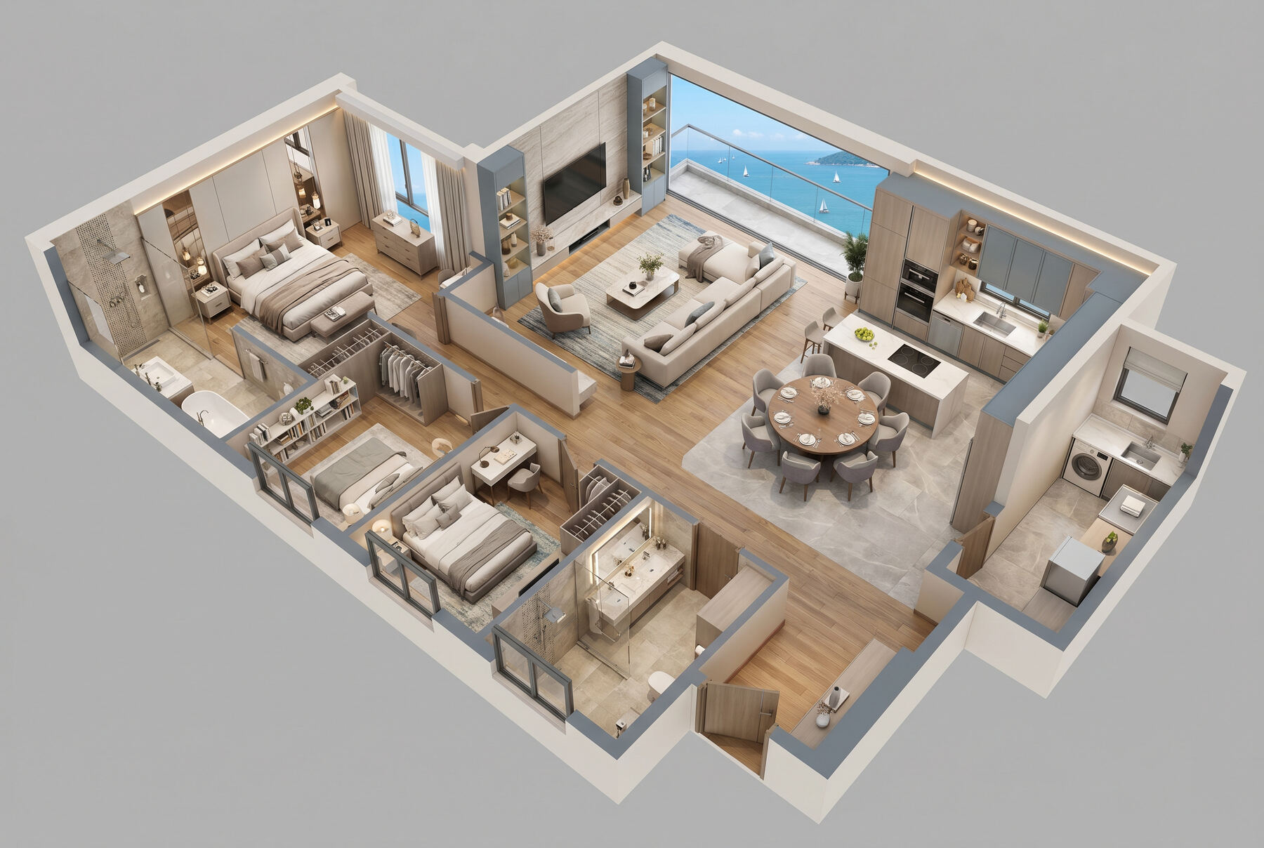 3 Bedroom floor plan